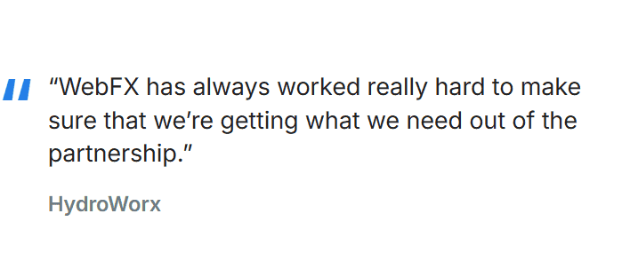 Webfx Testimonial